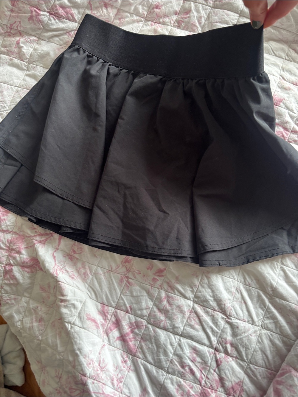 bp Black Circle Skater Mini Skirt
